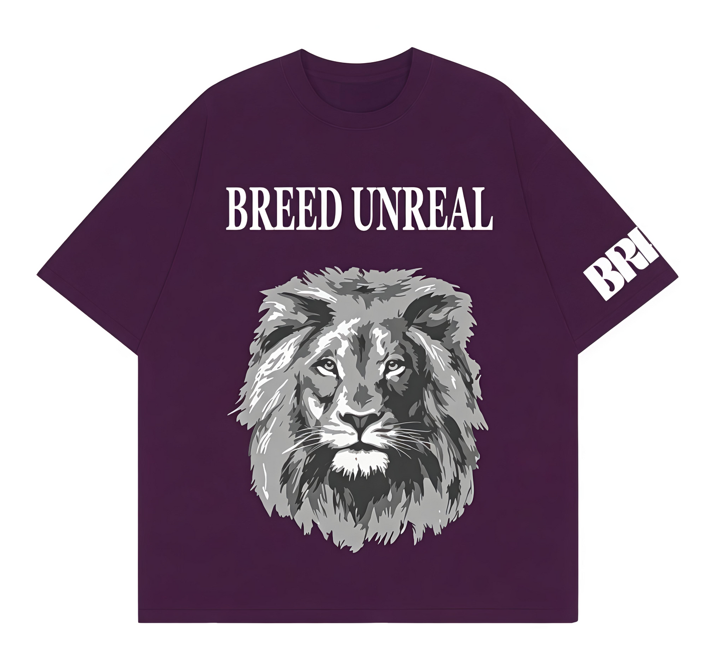 The Ultra Purple Majestic Lion Oversize T-Shirt