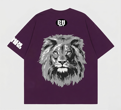 The Ultra Purple Majestic Lion Oversize T-Shirt